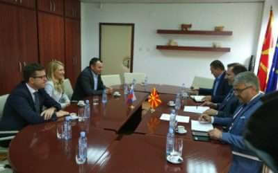 With Minister of Interior of Republic of Macedonia Spasovski about financial investigations