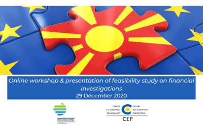 End of 2020 active for strengthening the capacities for financial investigations in North Macedonia
