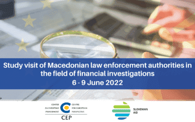 Macedonian law enforcement authorities for more efficient implementation of financial investigations on a study visit to Slovenia