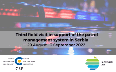 Third field visit in support of the patrol management system in Serbia