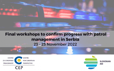 Final workshops to confirm progress with patrol management in Serbia