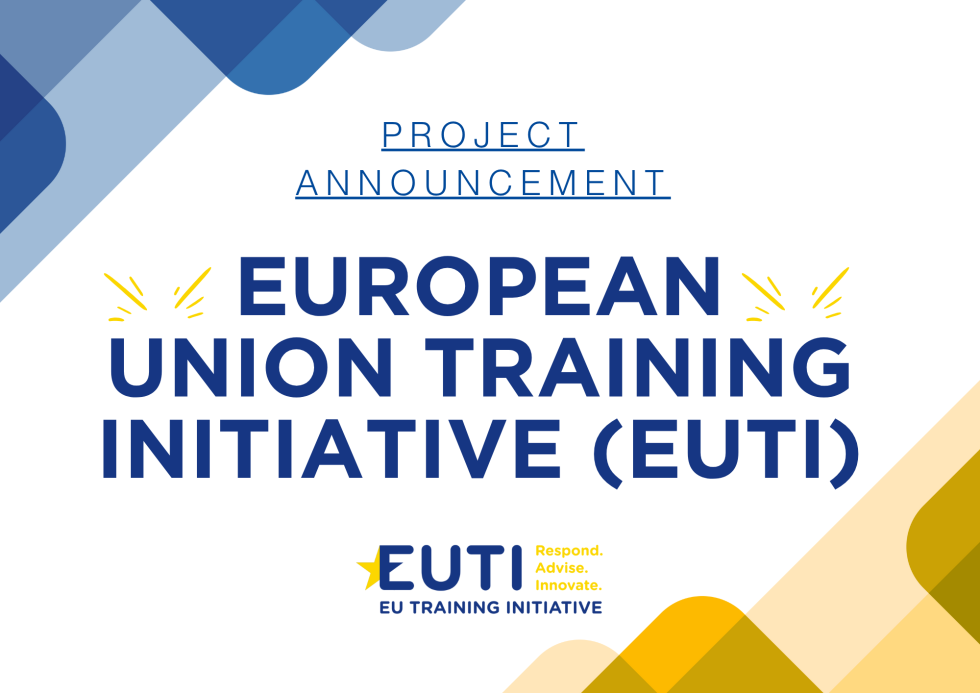 European Union Training Initiative officially starting!