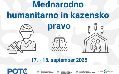 Mednarodno humanitarno in kazensko pravo 2025 – rok za prijavo odprt do vključno 5. septembra