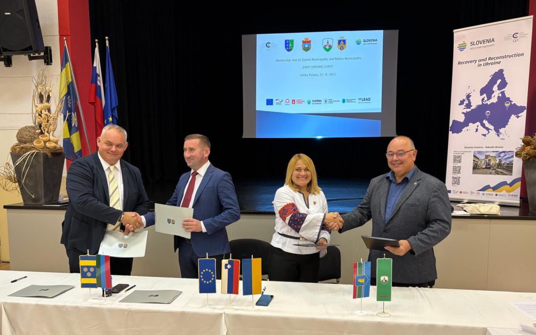 Municipalities Lenart and Velika Polana sign memoranda on cooperation with communities Bibrka and Zymne