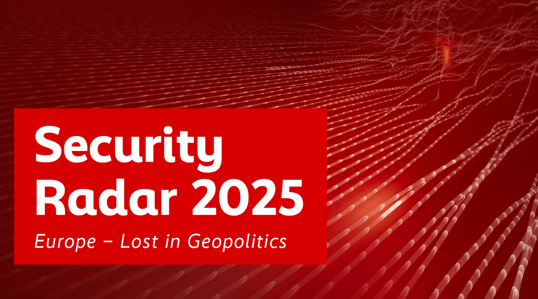 INVITATION: Security Radar 2025 Europe: Lost in Geopolitics? Numbers that shape politics and public perceptions