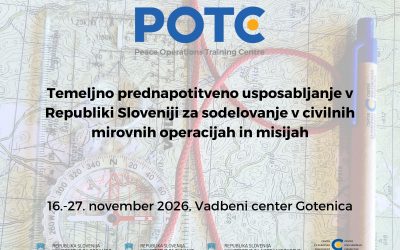 Novembrsko temeljno prednapotitveno usposabljanje za sodelovanje v civilnih mirovnih operacijah in misijah